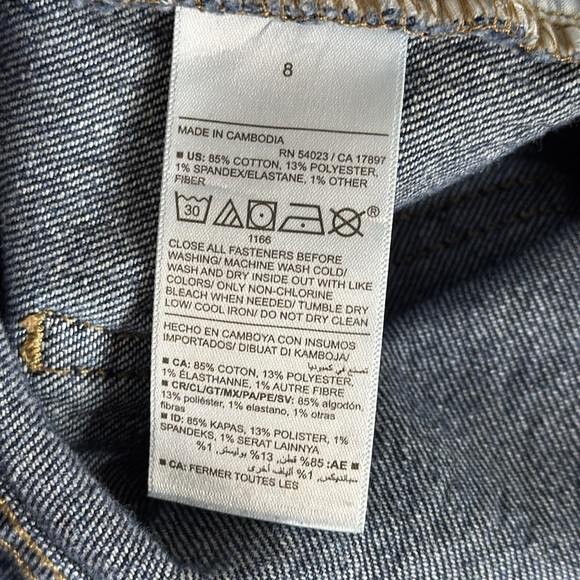 Old Navy Mid Rise Wow Straight Leg Boyfriend Women's Dark Blue Jeans Size 8 - Picture 5 of 6